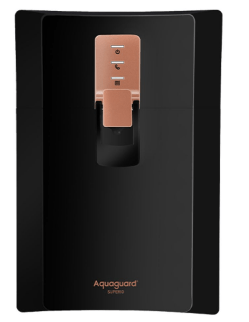 Eureka Forbes Superio RO+UV+MTDS+SS Water Purifier with Smart LED Indication, Energy Saving Mode (Black)